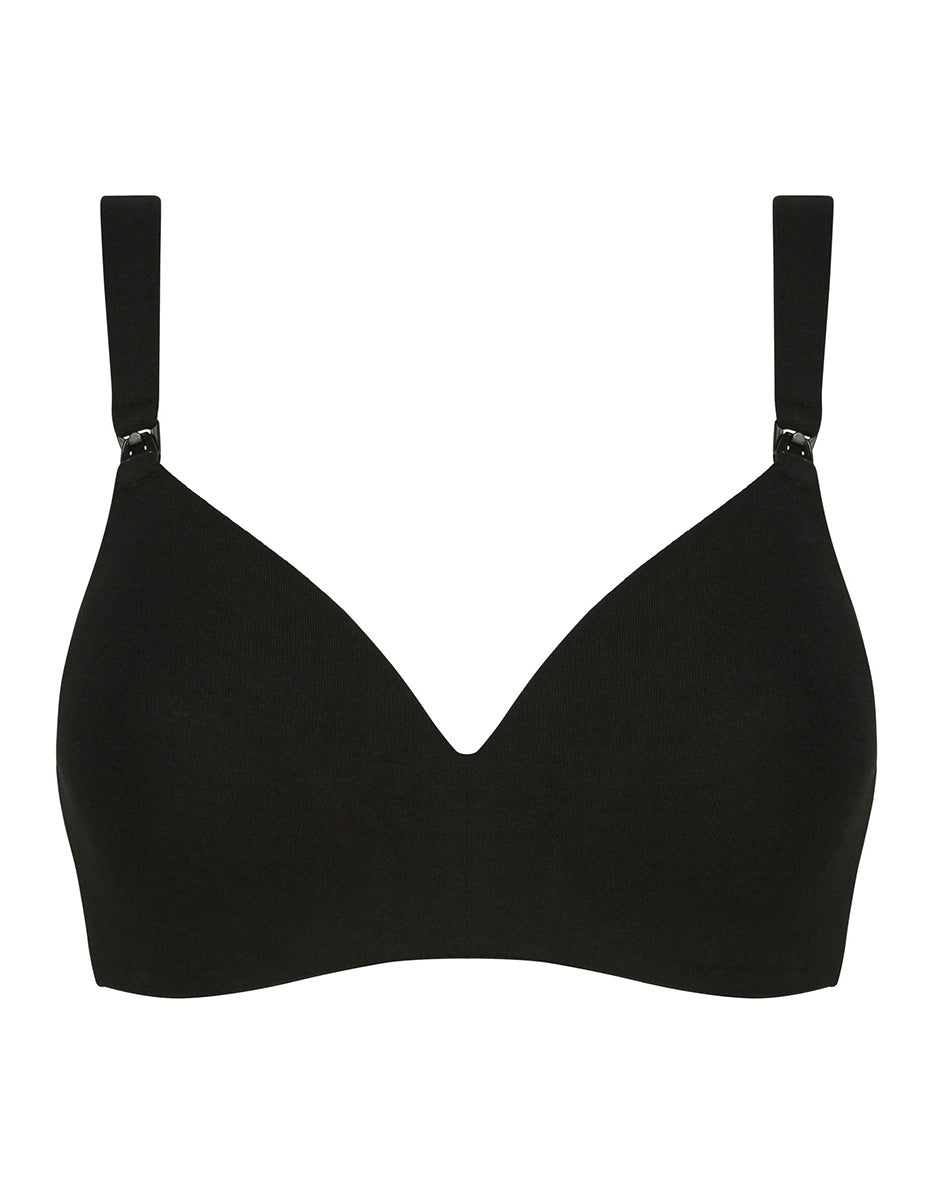 Lovable Maternity reggiseno allattamento nero cotone bio