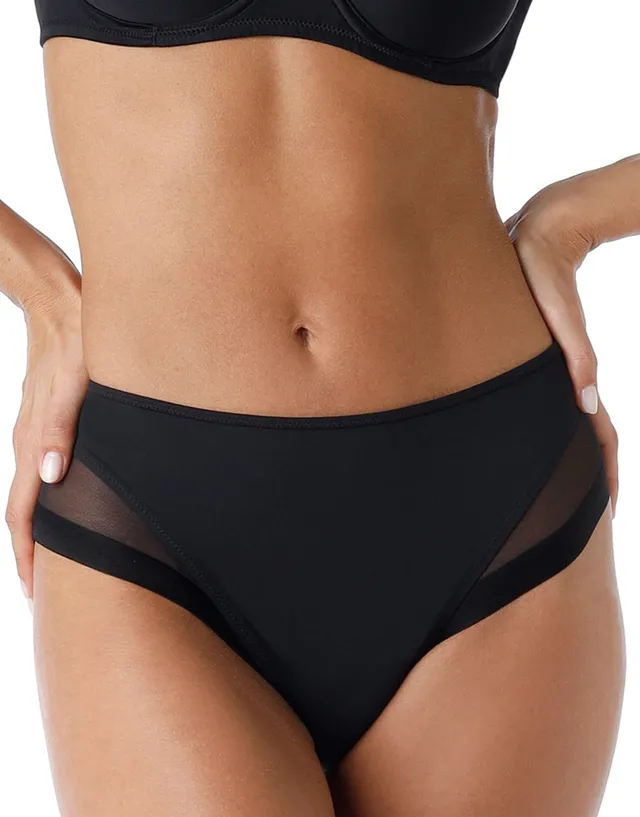 Lovable Classic Invisible slip midi nero senza cuciture
