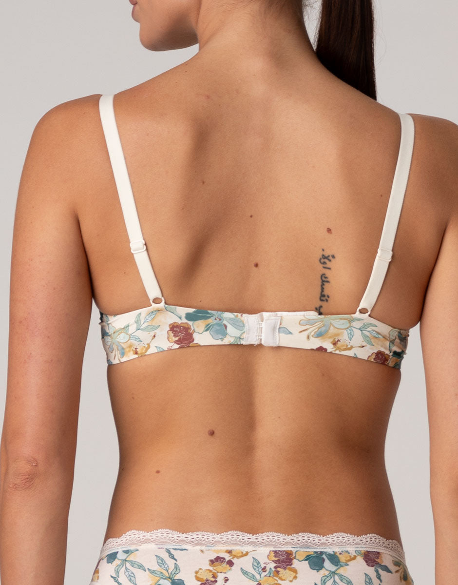Lovable My Daily Comfort Printed reggiseno microfibra avorio fiori