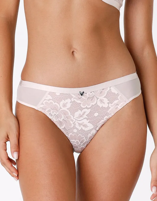 Lovable Anniversary Lace slip in pizzo cipria