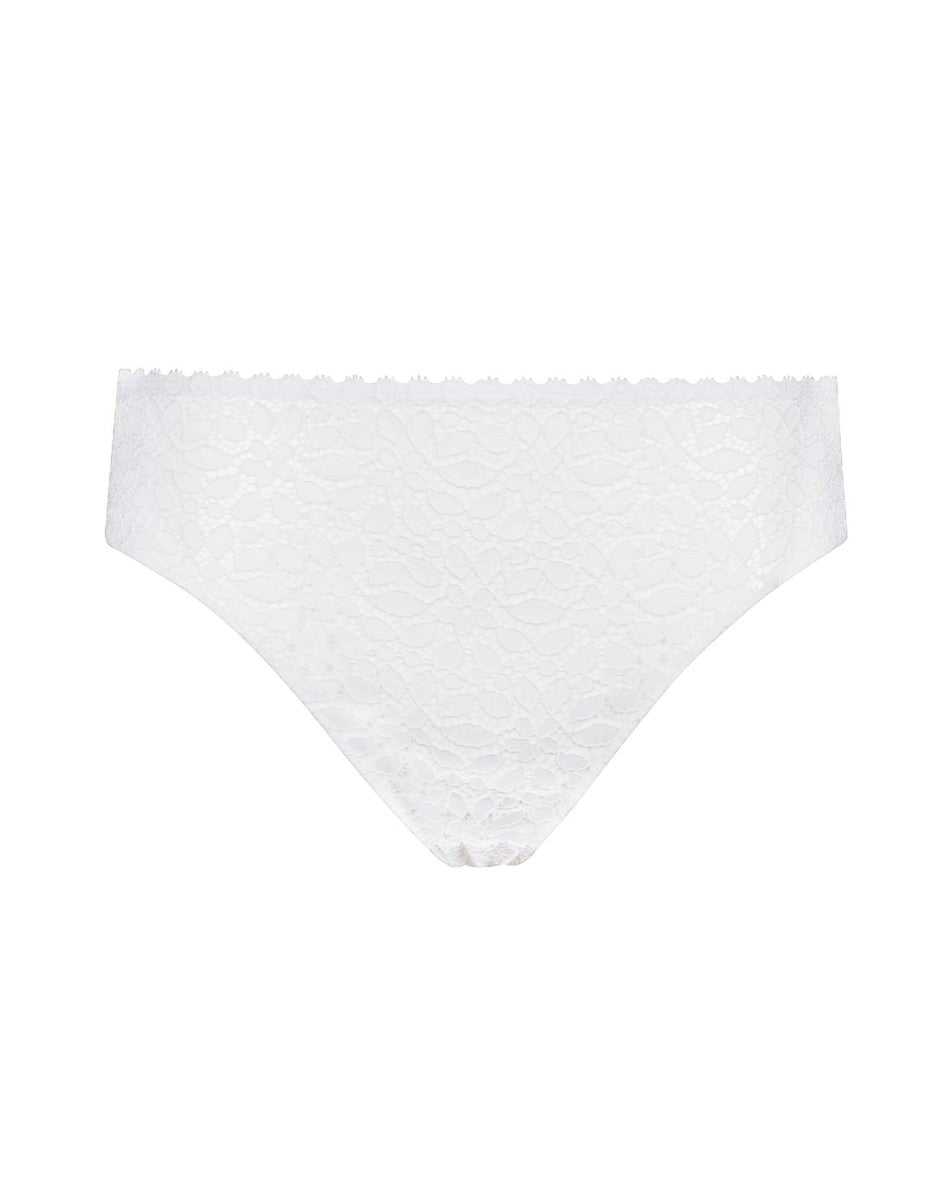 Lovable Value Elegance slip vita alta pizzo elastico bianco