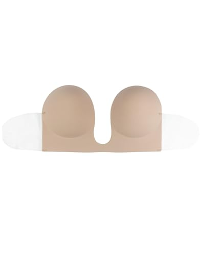 Bye Bra Stile U reggiseno adesivo senza cuciture beige