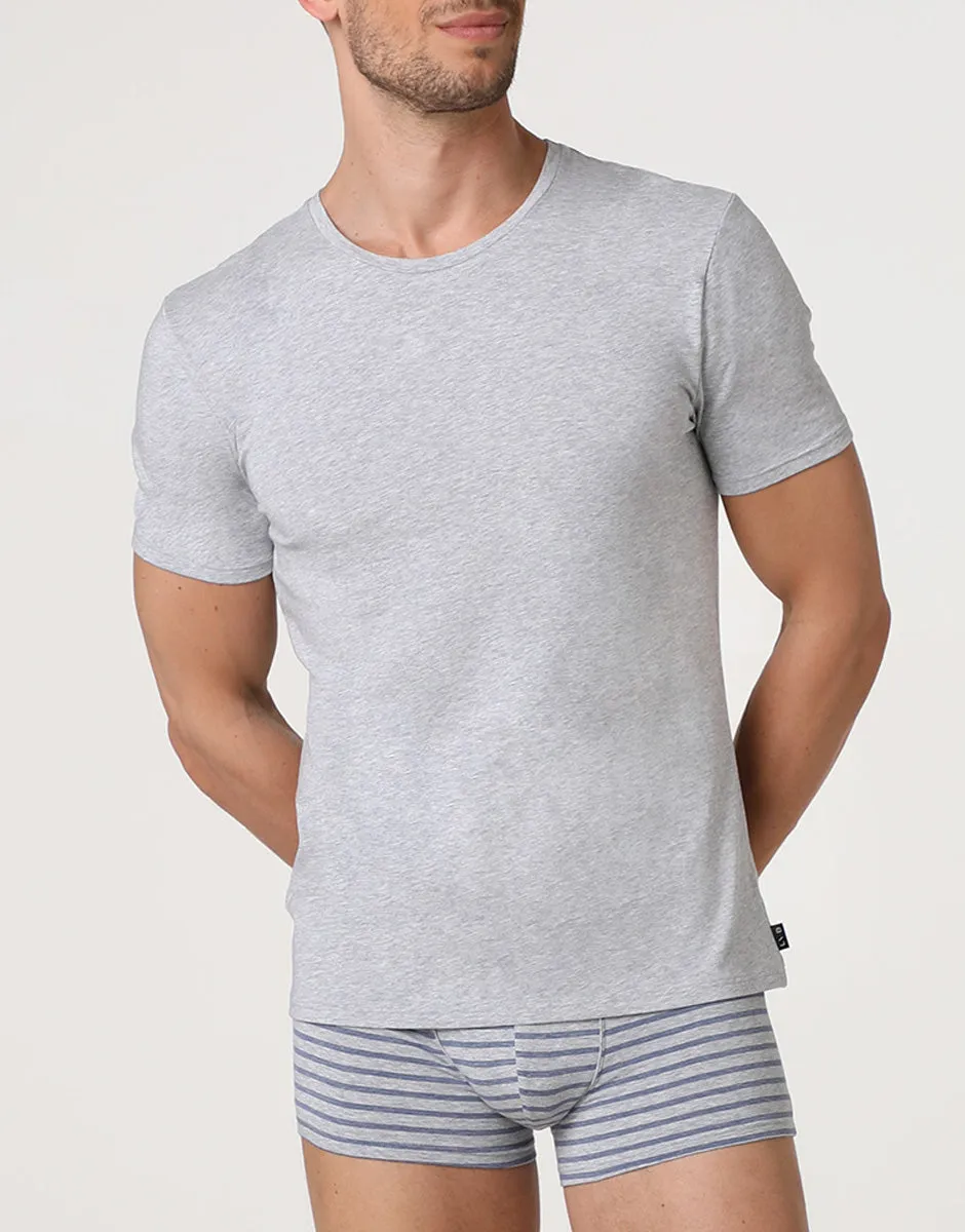 Lovable Man Jacquard Cotton Modal t-shirt grigio