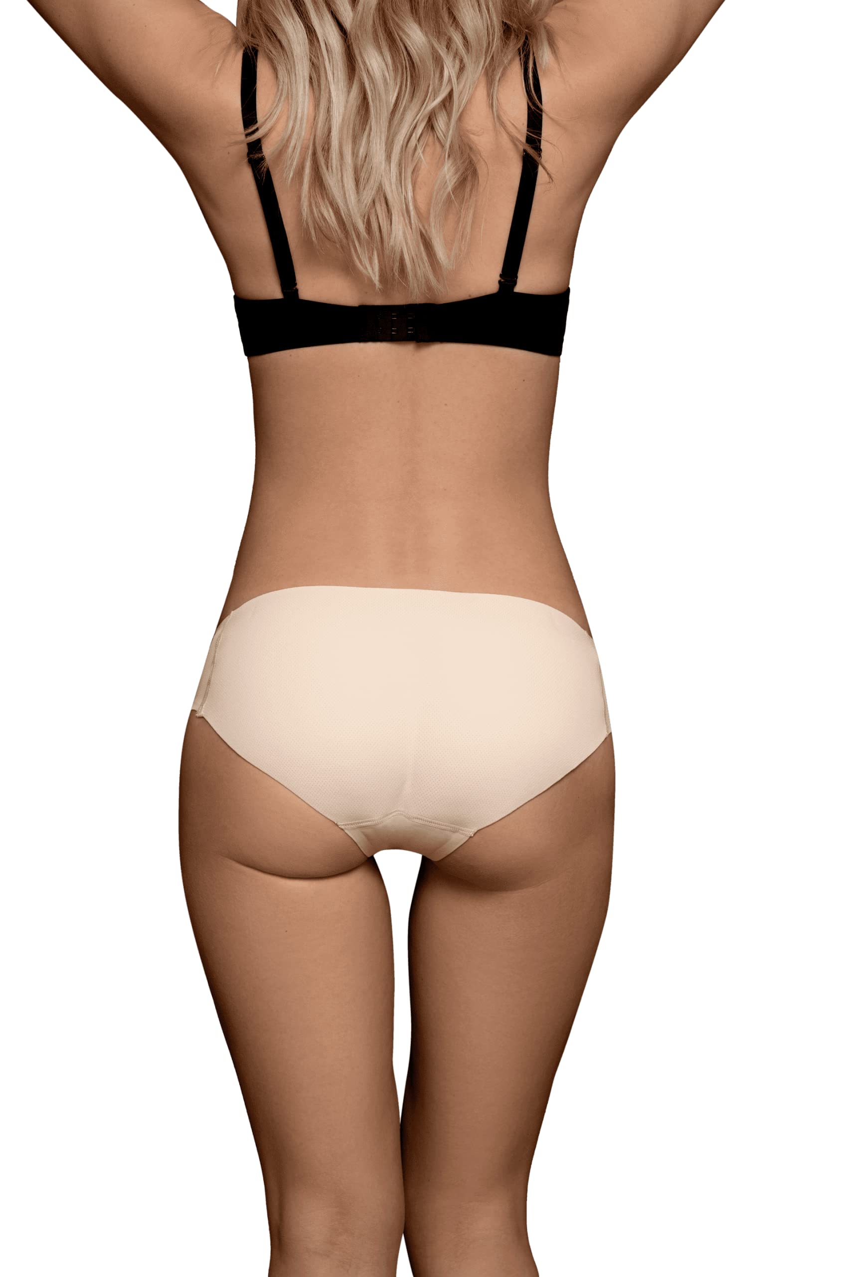 Bye Bra slip imbottito push-up beige vita bassa taglia S