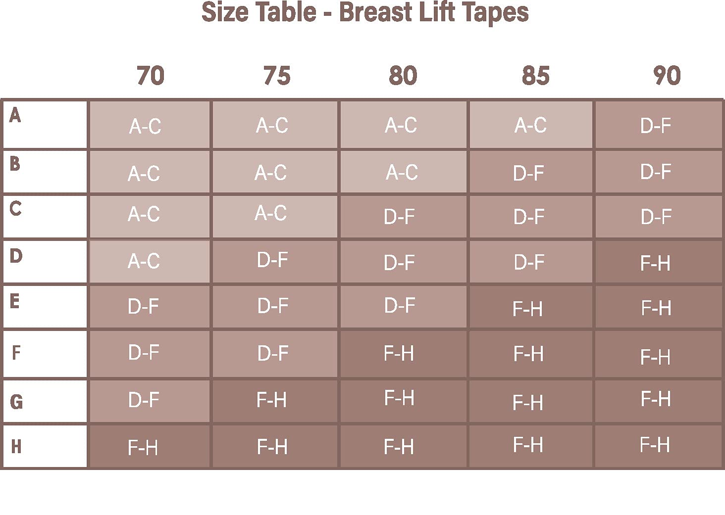 Bye Bra Breast Lift Tape reggiseno adesivo marrone