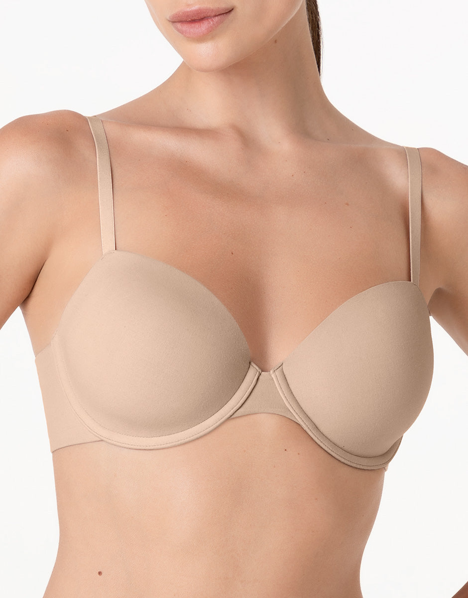Lovable Invisible Essence Ferretto Reggiseno Nudo Chiaro Microfibra