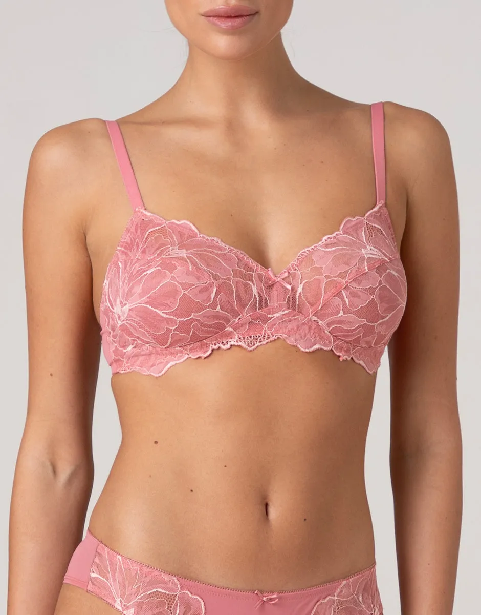 Lovable Floreal Lace reggiseno pizzo rosa pesco