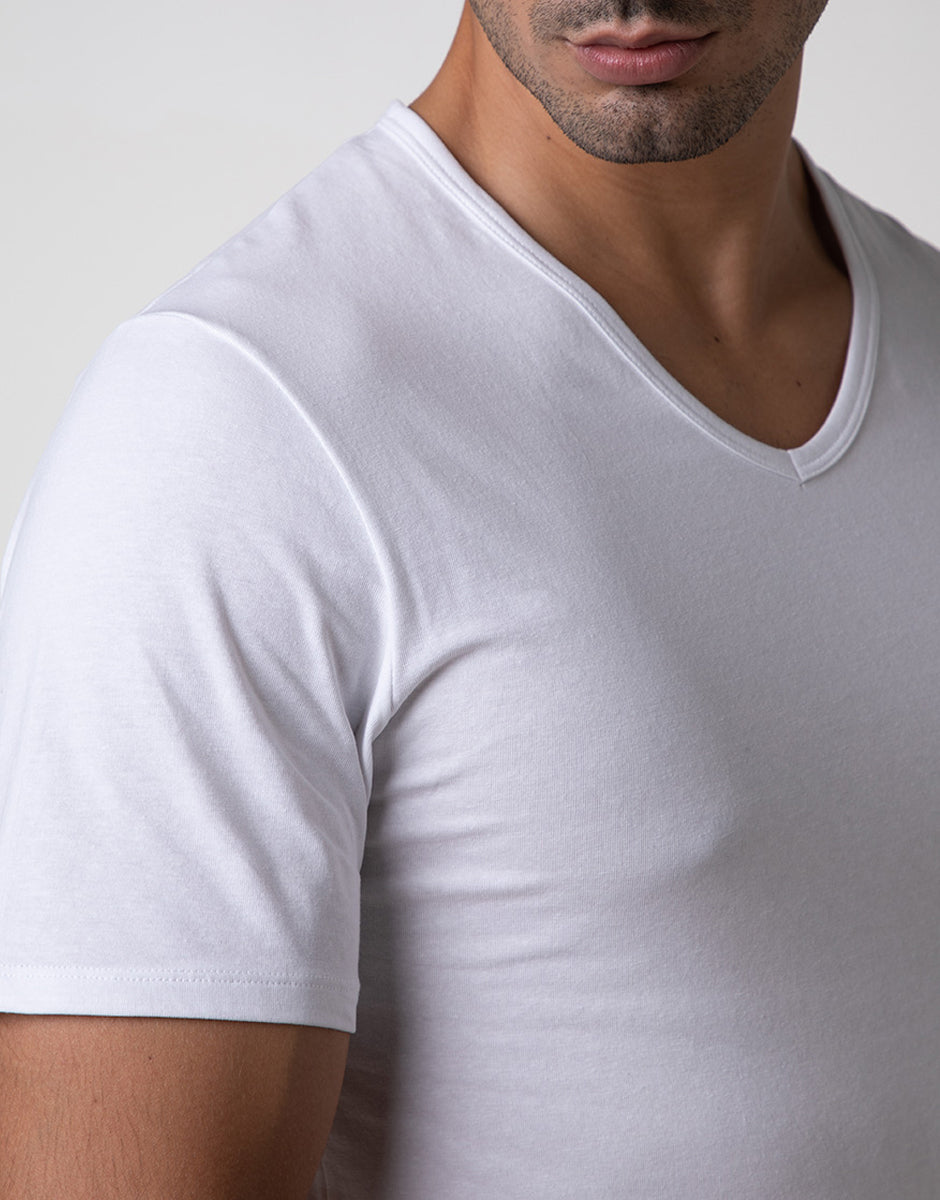 Lovable Cool Sensation t-shirt scollo V bianco cotone