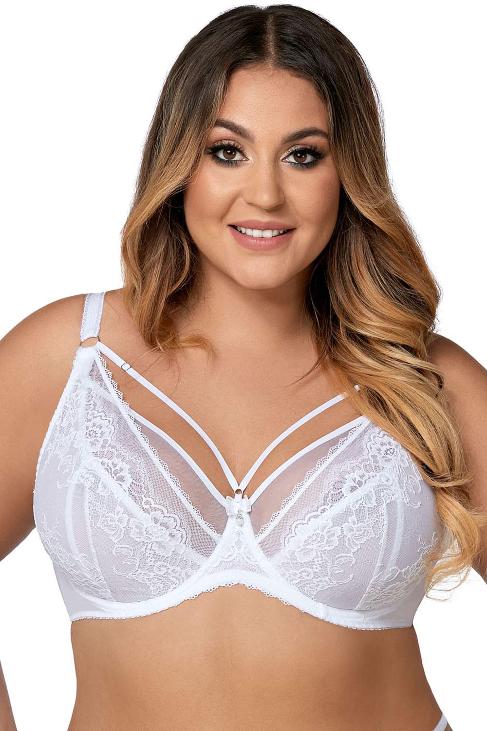 Ava 1824 Venus Reggiseno Pizzo Non Imbottito Bianco 1J
