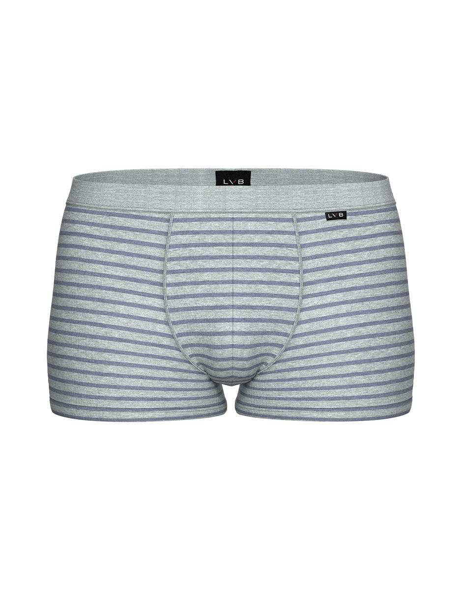 Lovable Man Jacquard Cotton Modal Boxer grigio melange avio