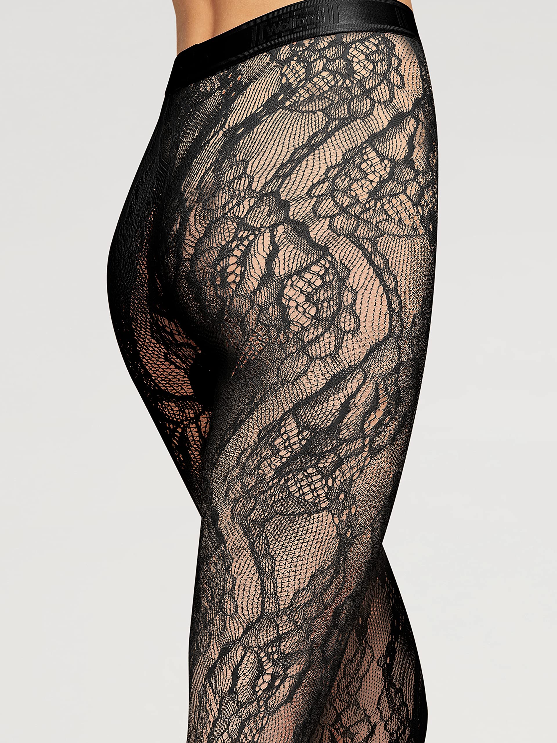 Wolford Rita Collant Rete Floreale Senza Cuciture