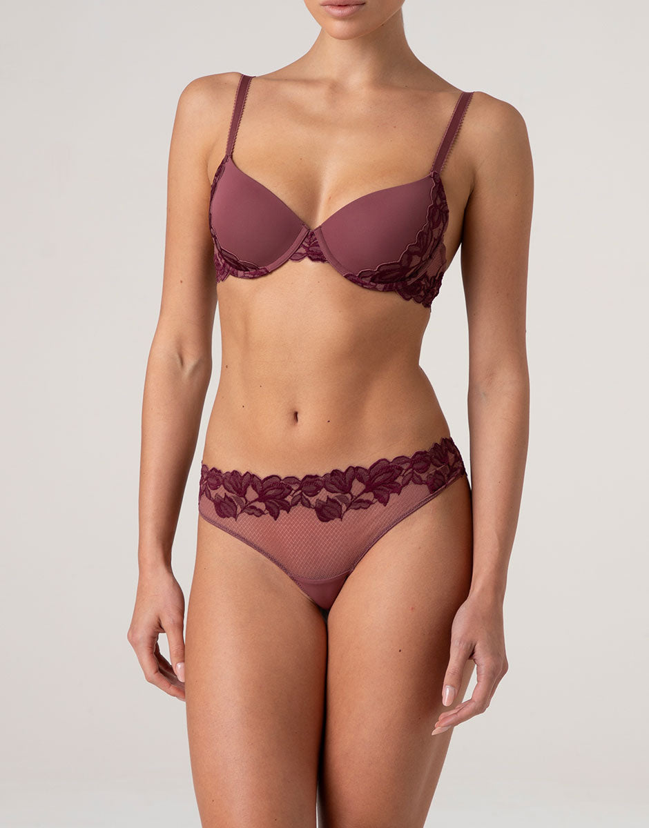 Lovable Elegant Muse slip brasiliano rosso amaranto