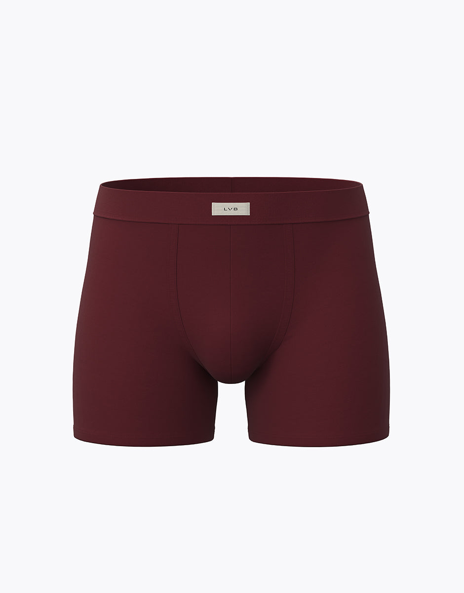 Lovable Modern Stretch Cotton boxer lungo granata cotone