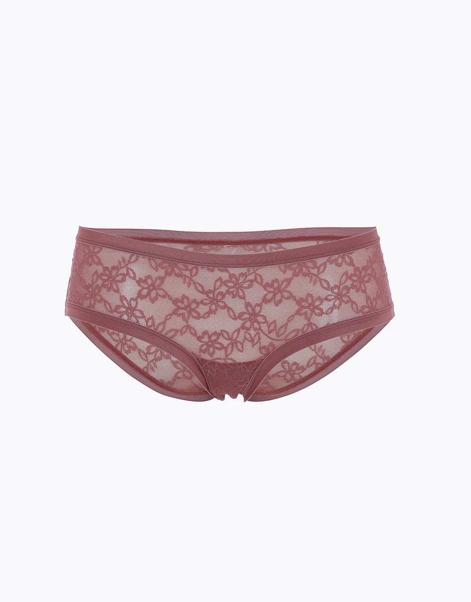 Lovable Lovely Lace Slip Midi Pizzo Rosso Amaranto