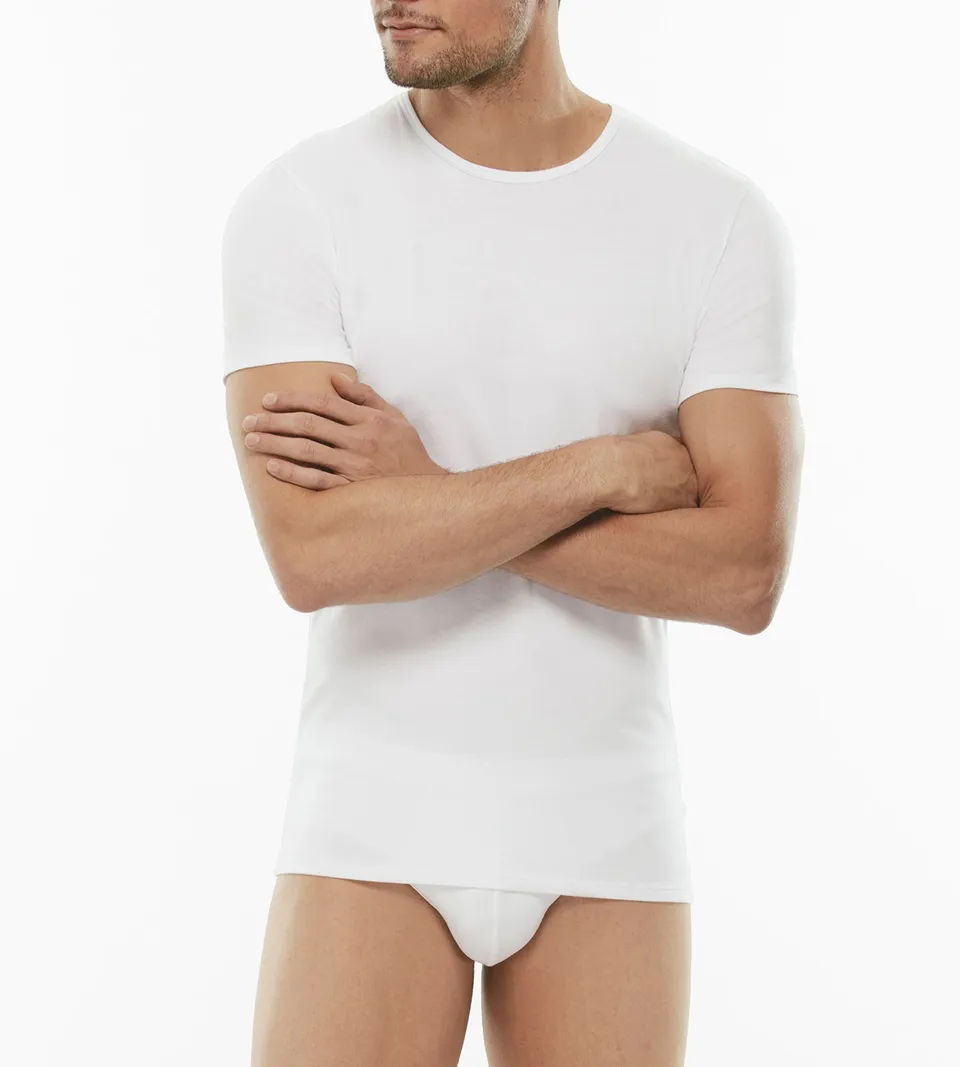Lovable Cotton Stretch L05XUE1-003 t-shirt bianco cotone elasticizzato