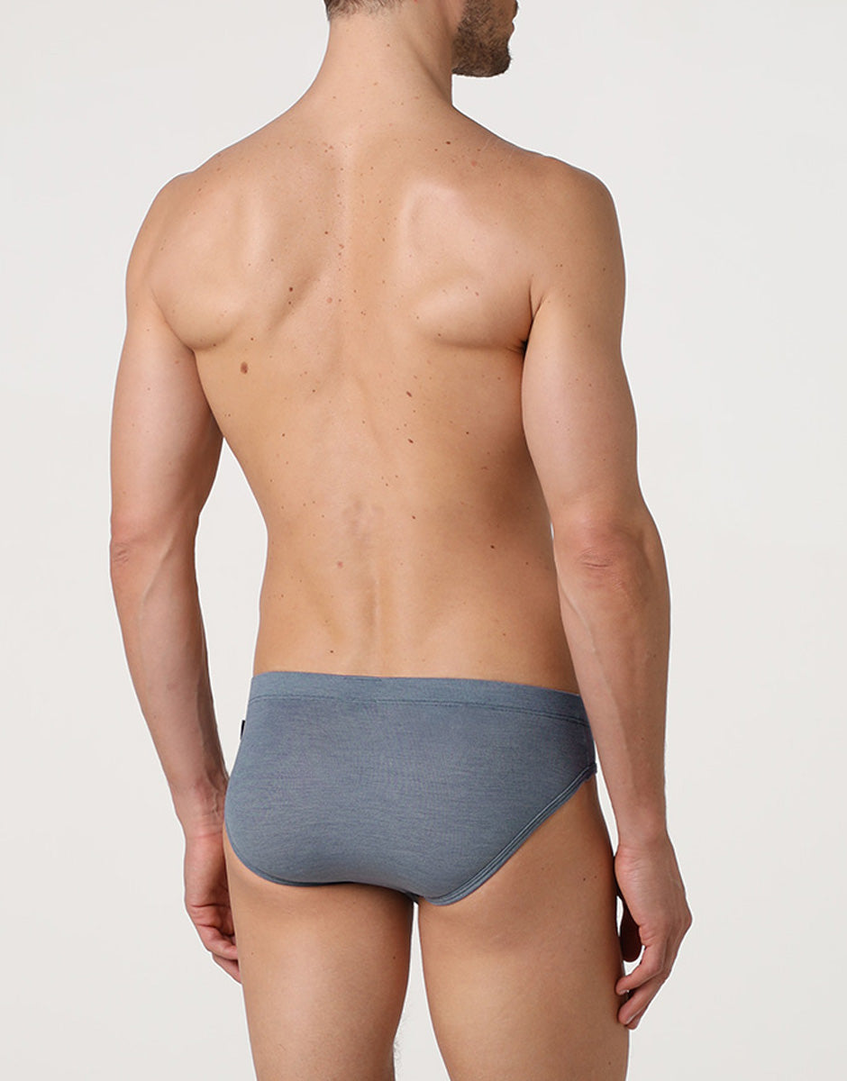 Lovable Man Piquet Micromodal Slip Avio Scuro