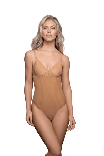 Bye Bra Powermesh Body Modellante Beige Trasparente Taglia L