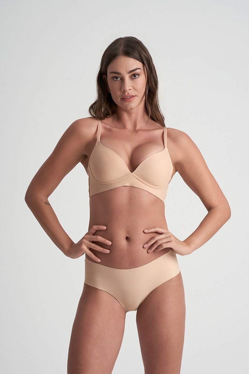 Bye Bra mutandine invisibili S beige e nero 2 pezzi