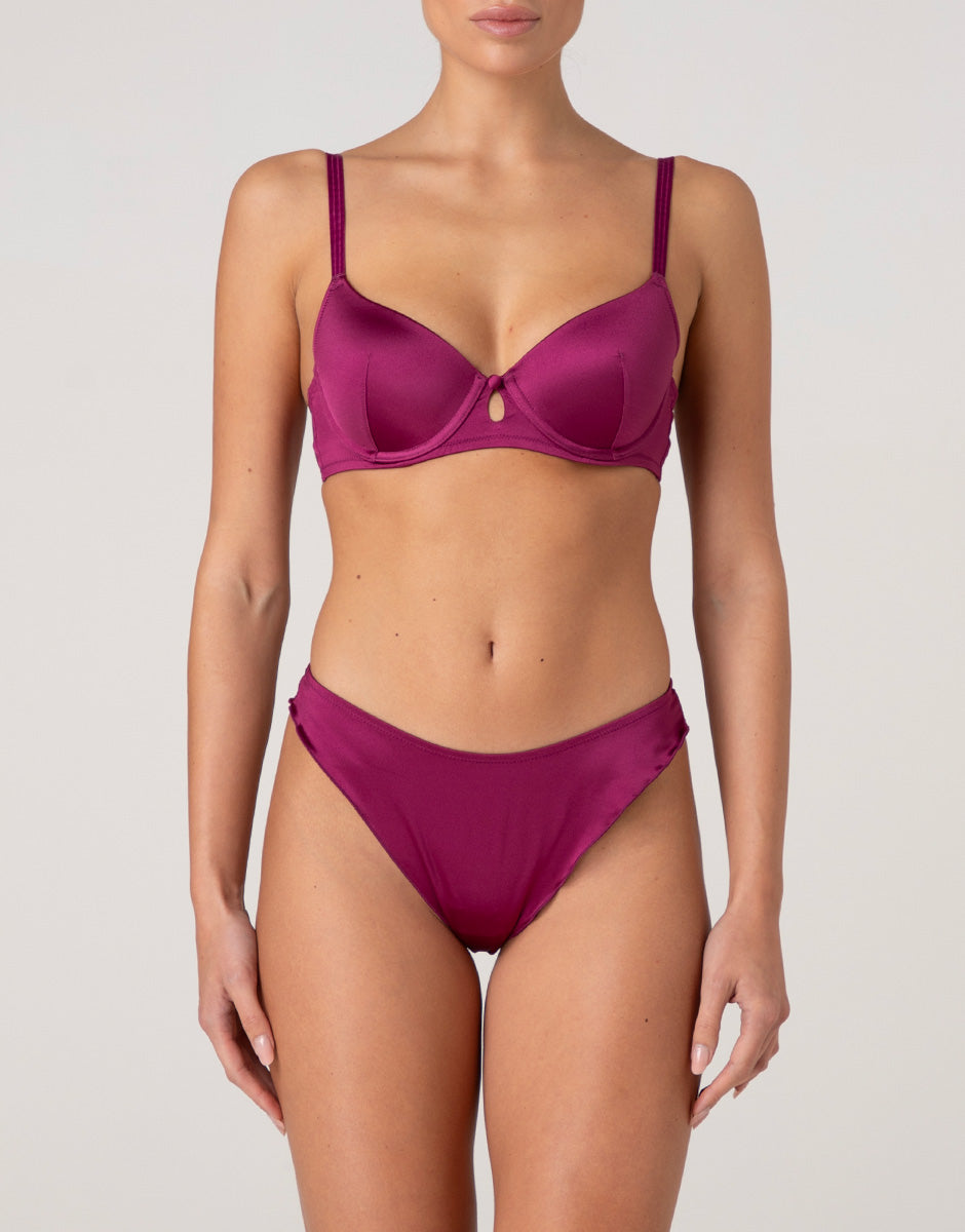 Lovable Chic Micro brasiliano microfibra lampone viola
