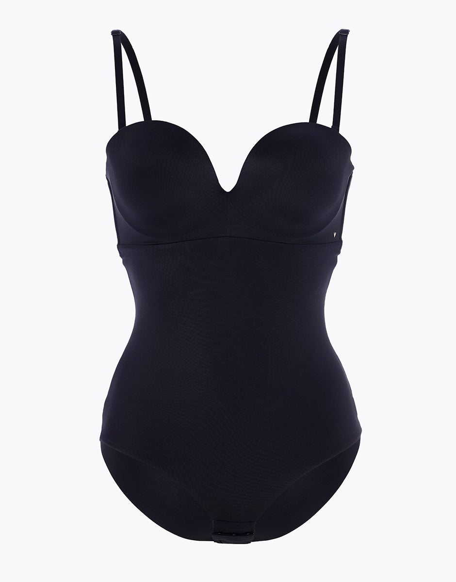 Lovable Invisible Secret body strapless microfibra nero