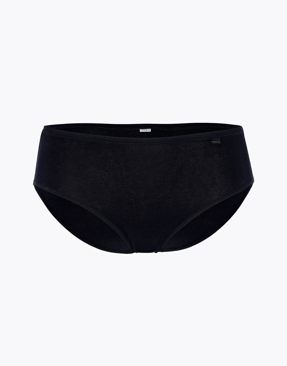 Lovable Lovely slip midi cotone modal nero