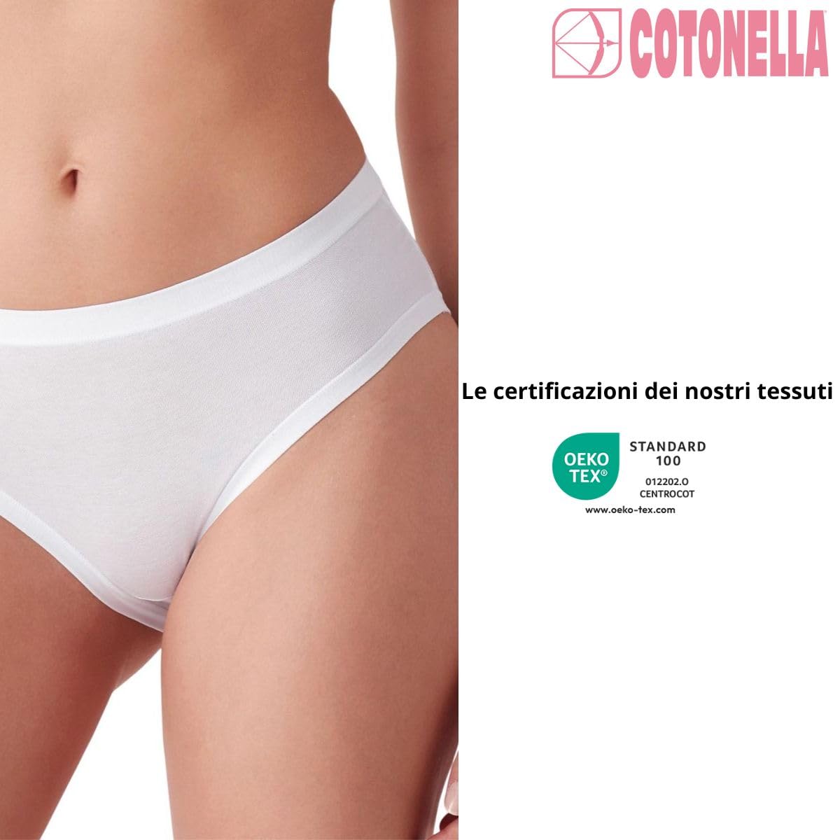 Cotonella 3363 slip midi cotone 3 pezzi comfort