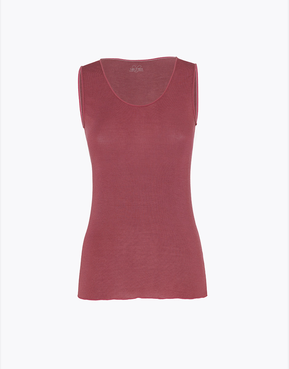 Lovable Ultralight and Warm canotta amaranto modal cashmere