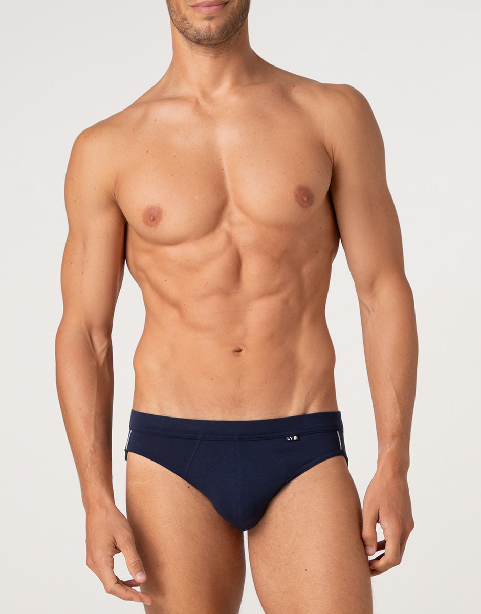 Lovable Dynamic Cotton slip uomo blu notte cotone