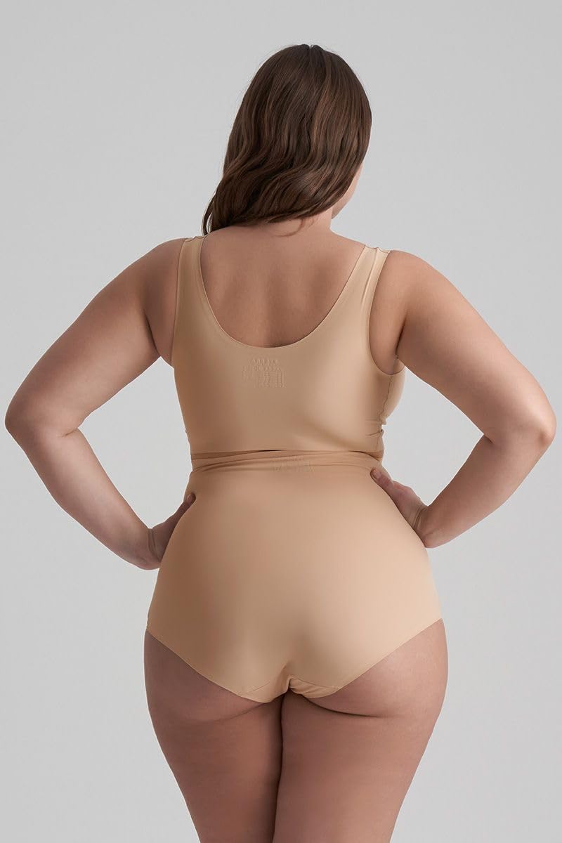 Bye Bra Invisible E30905 slip vita alta contenitivo beige