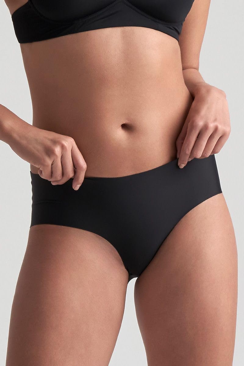 Bye Bra mutandine invisibili S beige e nero 2 pezzi