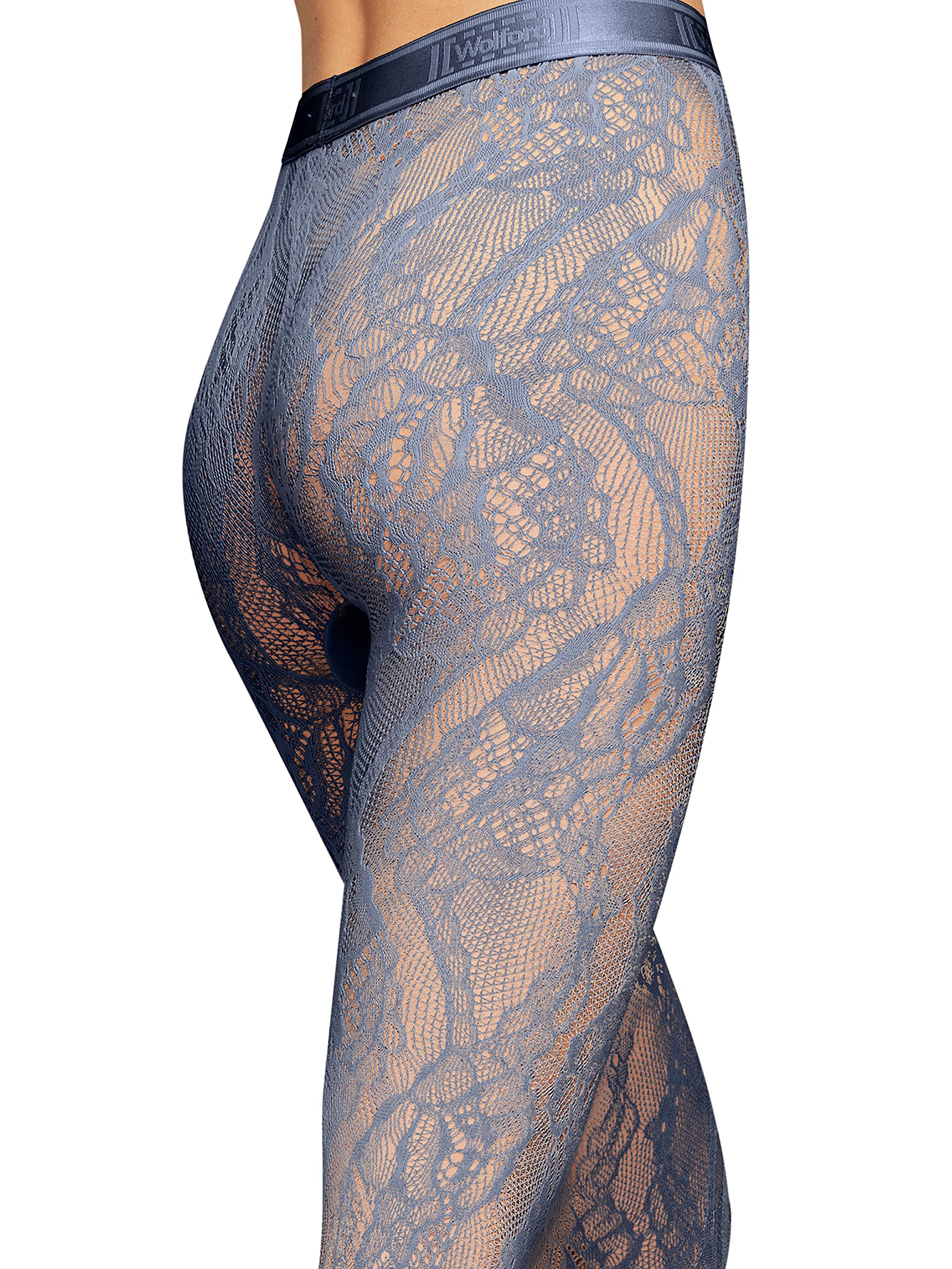 Wolford Rita collant a rete luna indaco S motivo floreale