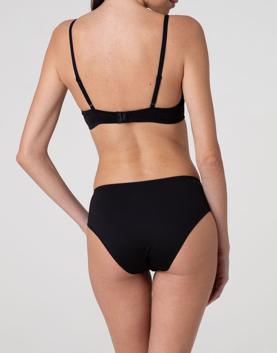 Lovable Beauty Curves reggiseno ferretto nero pizzo coppe D-F