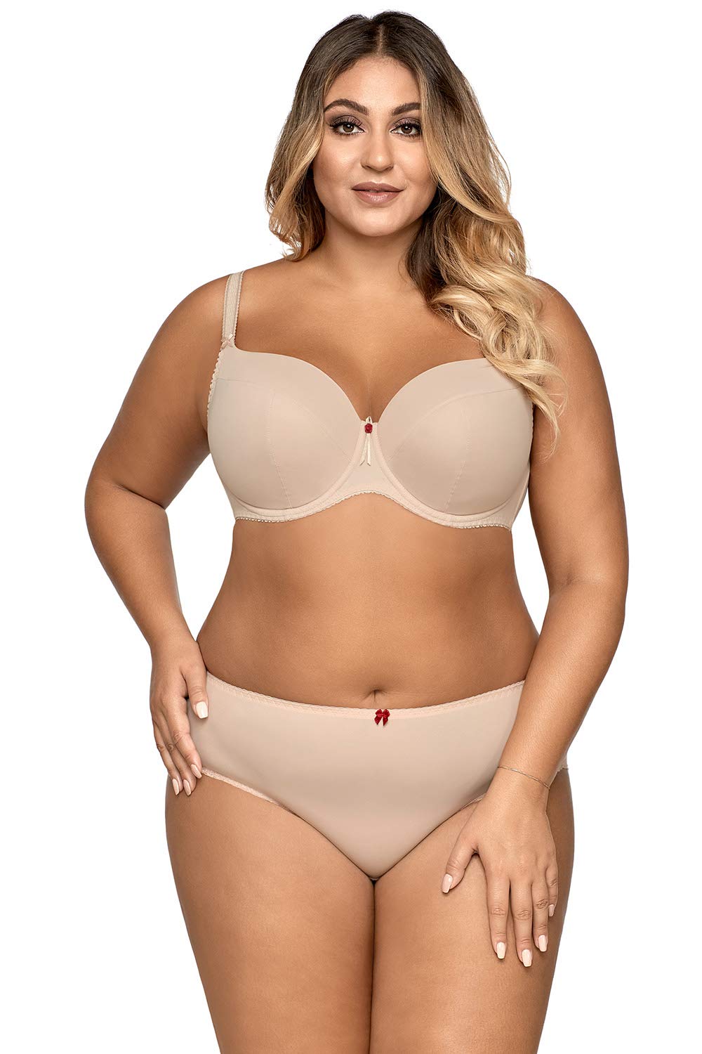 Ava 1263 Liscio reggiseno con ferretto taglia 3C beige