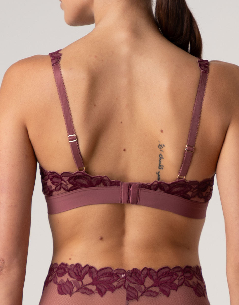 Lovable Elegant Muse reggiseno a vela senza ferretto amaranto