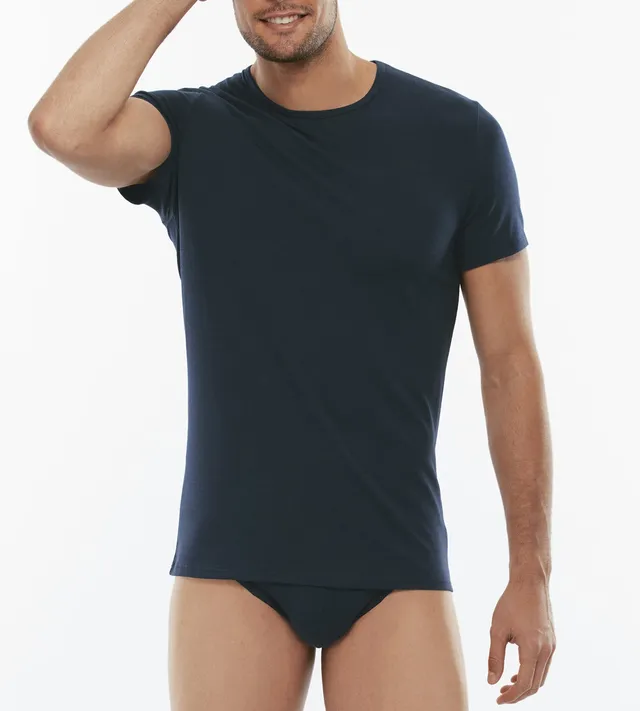 Lovable Cotton Stretch L05XUE1-007 t-shirt blu cotone elasticizzato