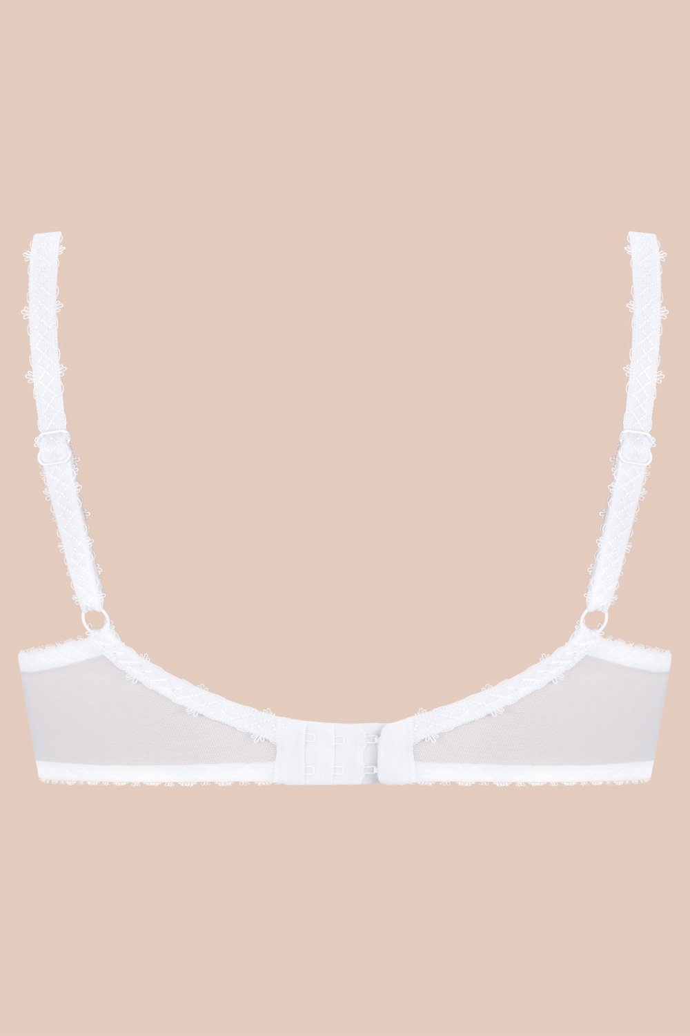 Ava 1030 Liscio reggiseno coppe piene ricamo floreale