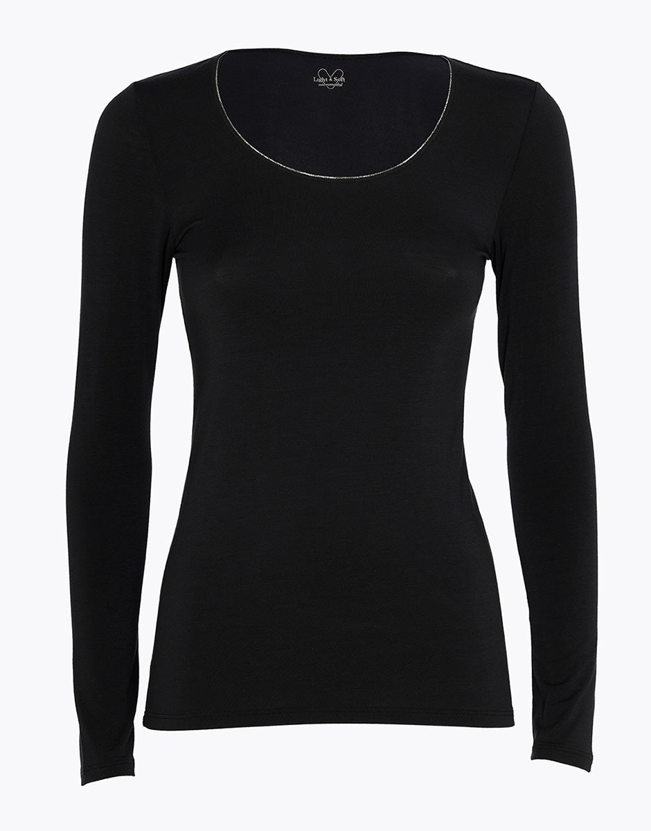 Lovable Basic Soul maglia manica lunga micromodal nero