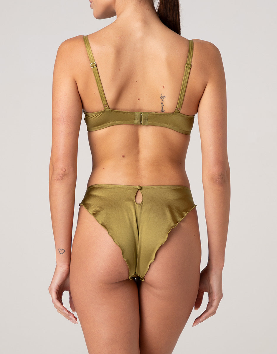 Lovable Chic Micro brasiliano microfibra verde cardamomo