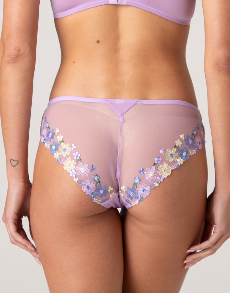 Lovable Fairytale Embroidery slip lavanda fiori tulle