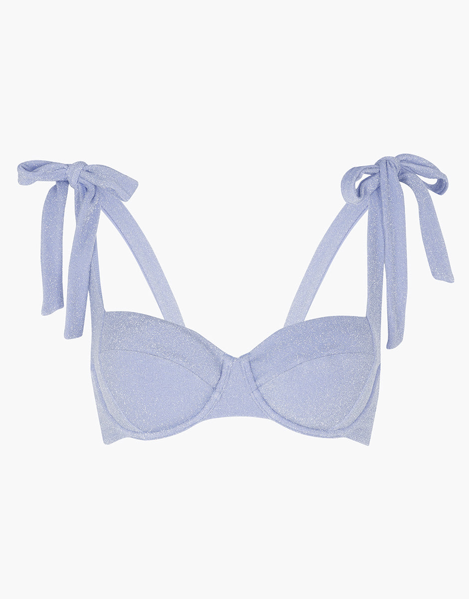 Lovable Sparkly Micro reggiseno bikini azzurro con ferretto