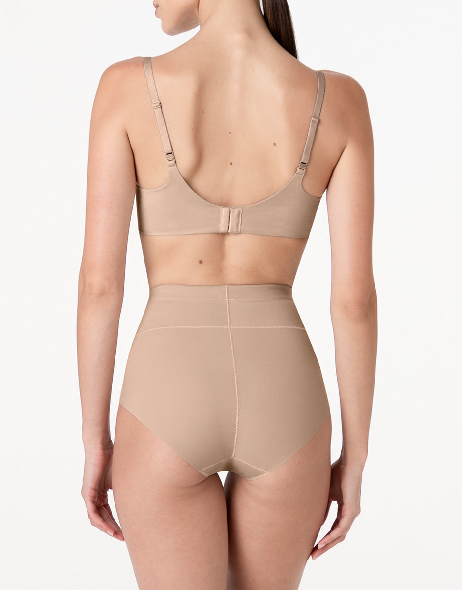 Lovable Sculpt Shaping guaina midi nudo chiaro microfibra