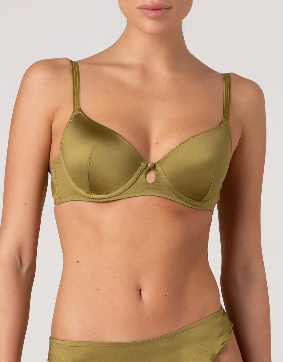 Lovable Chic Micro reggiseno imbottito ferretto verde cardamomo