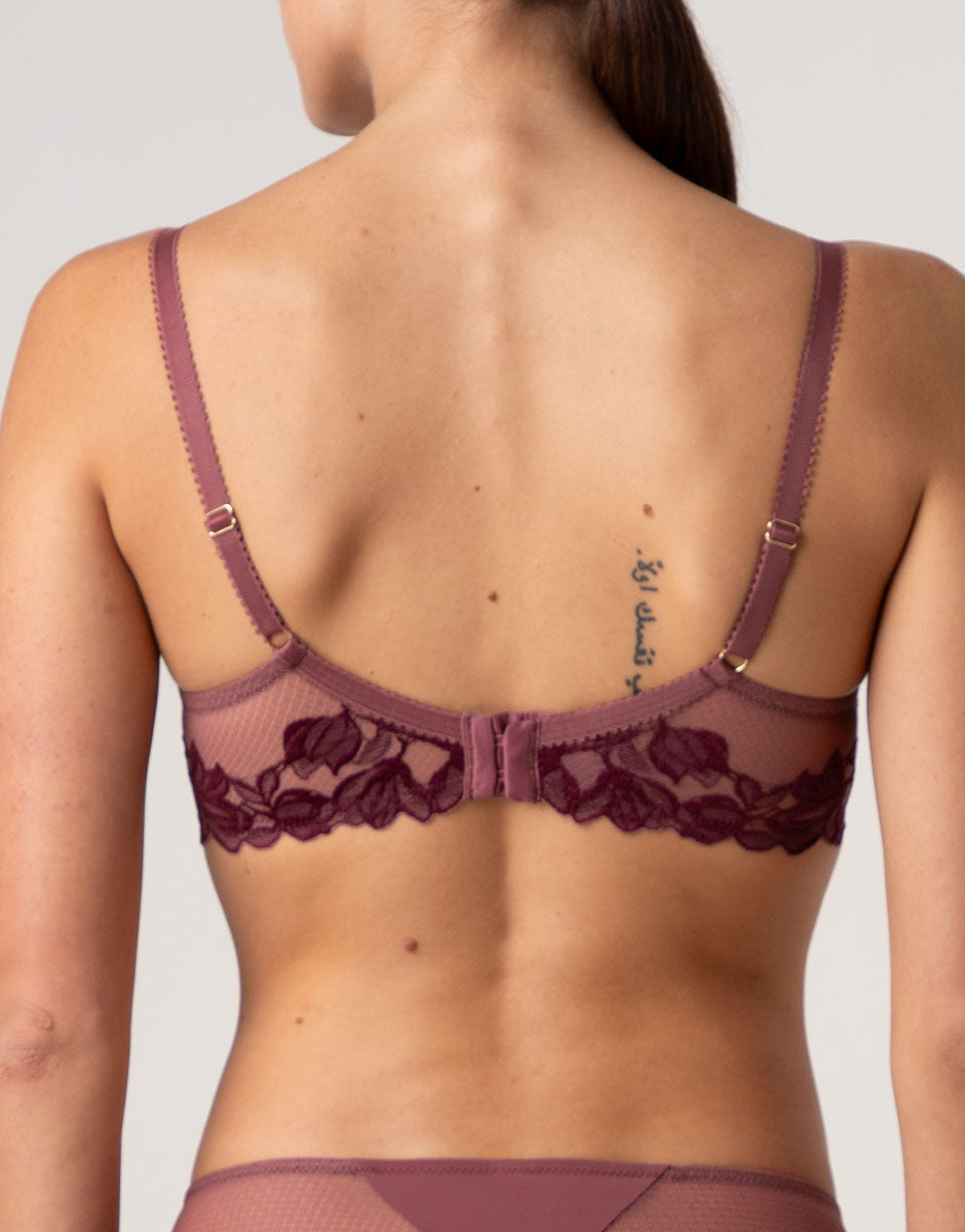 Lovable Elegant Muse reggiseno ferretto rosso pizzo coppa D