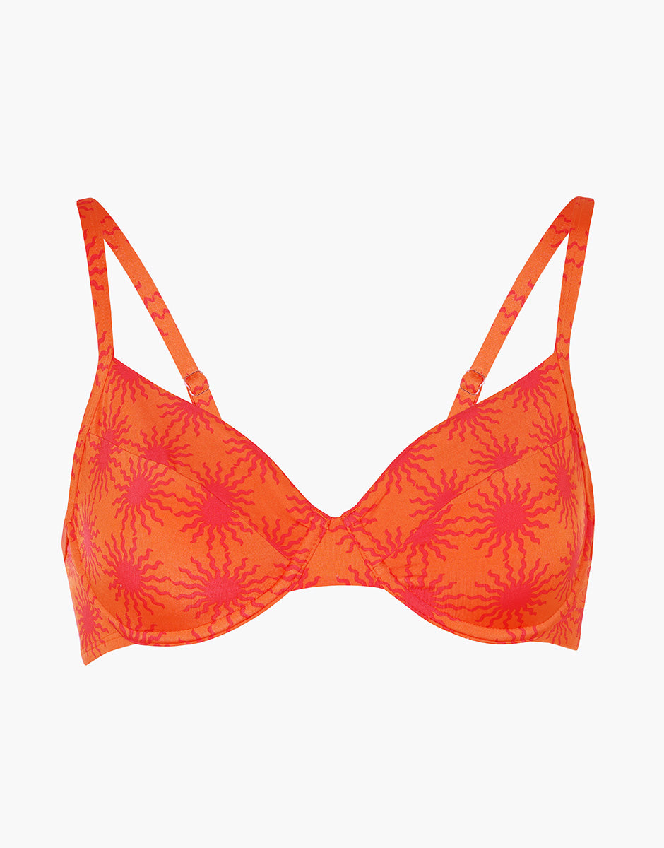Lovable Essential Micro reggiseno bikini ferretto sole arancione