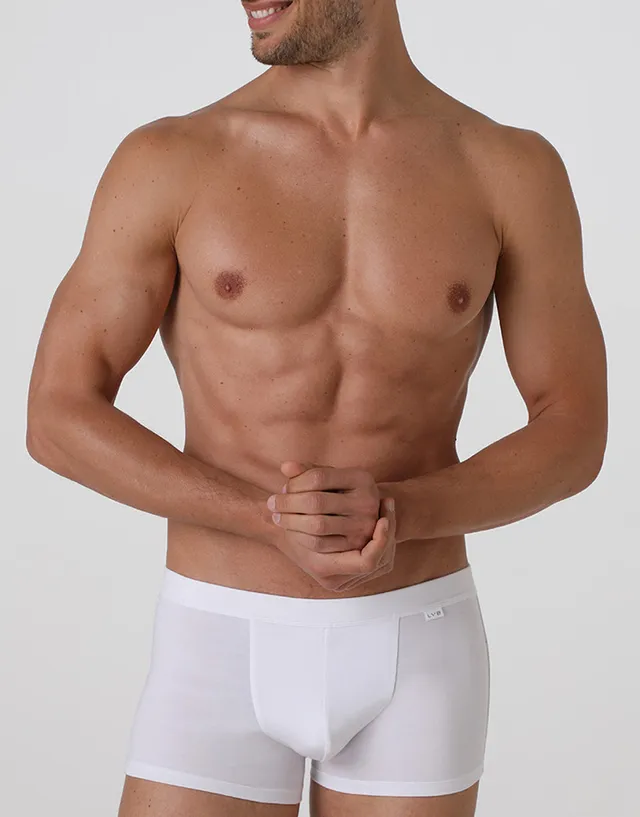 Lovable Man Cotton Stretch boxer bianco cotone elasticizzato