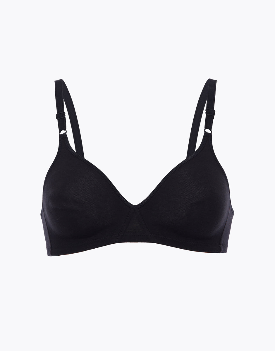 Lovable Cotton L1604E2 reggiseno senza ferretto bipack nero cotone