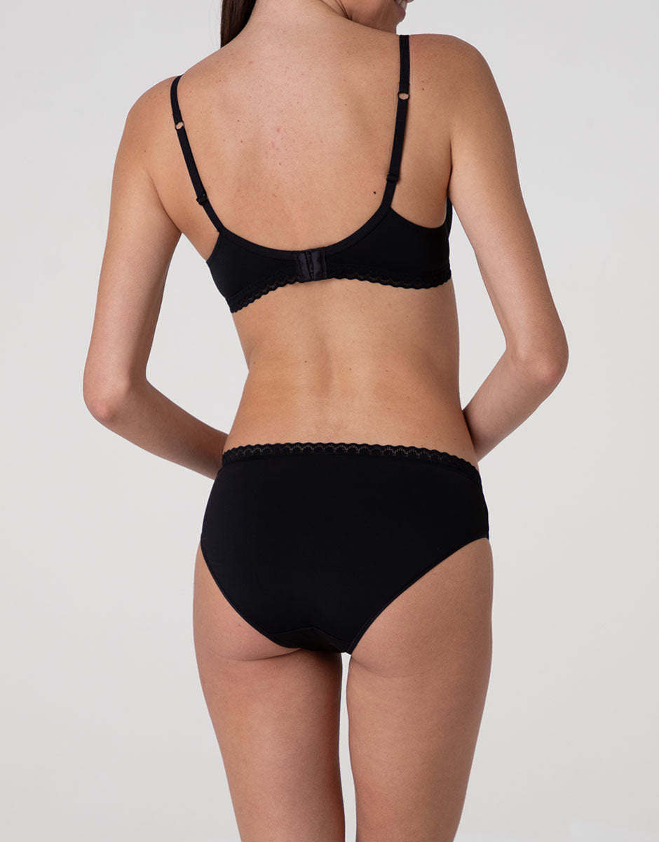 Lovable Value Micro slip nero microfibra senza cuciture
