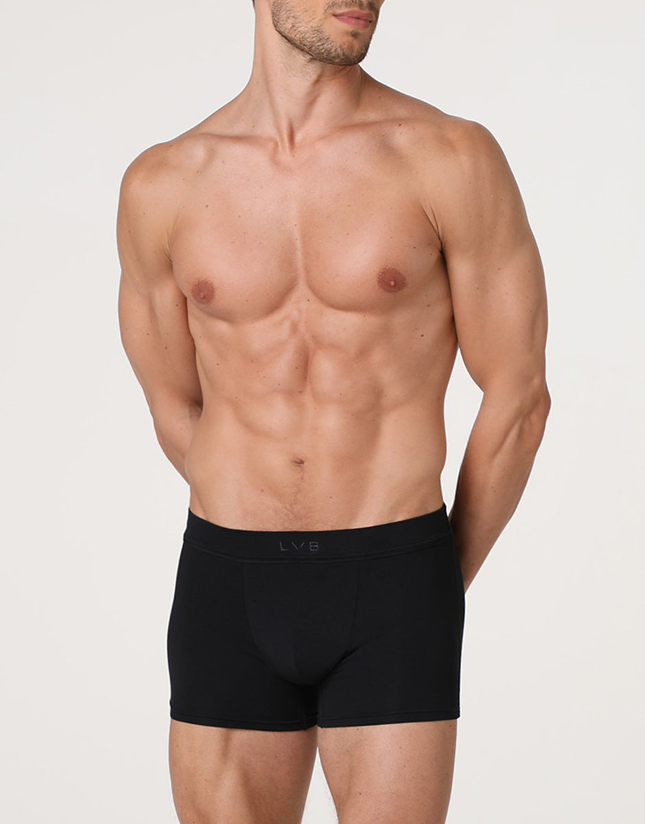 Lovable Man Modern Cotton Modal Boxer Nero Cotone Modal