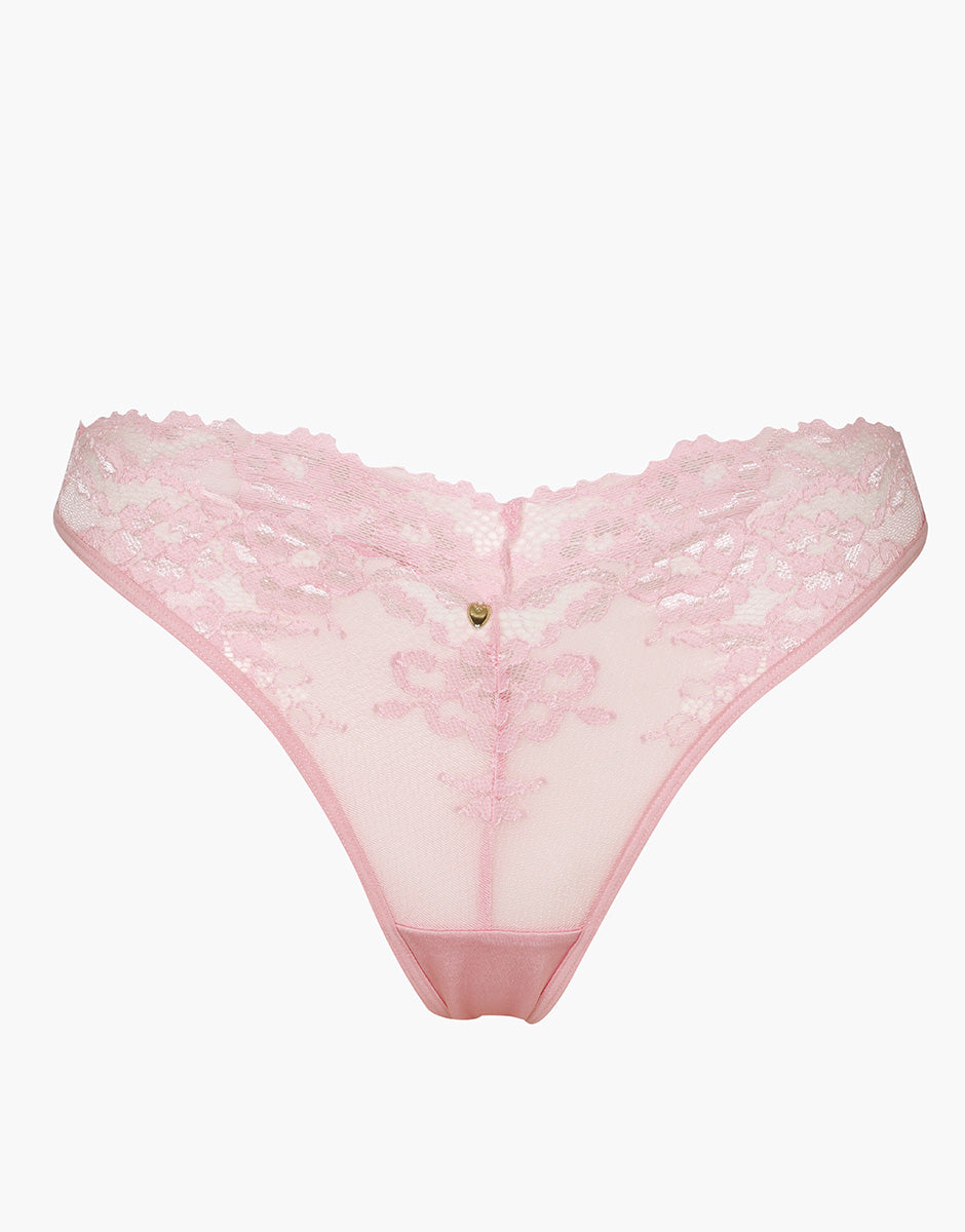 Lovable Lux Lace Perizoma pizzo rosa confetto