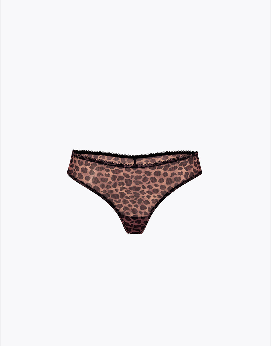 Lovable Stylish Tulle brasiliano animalier tulle velato